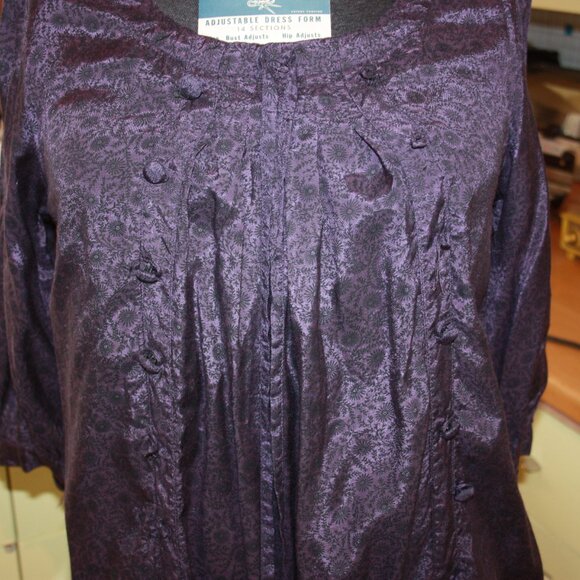 Jacqueline Riu Sheer Dress Women's Shirt - Picture 2 of 5